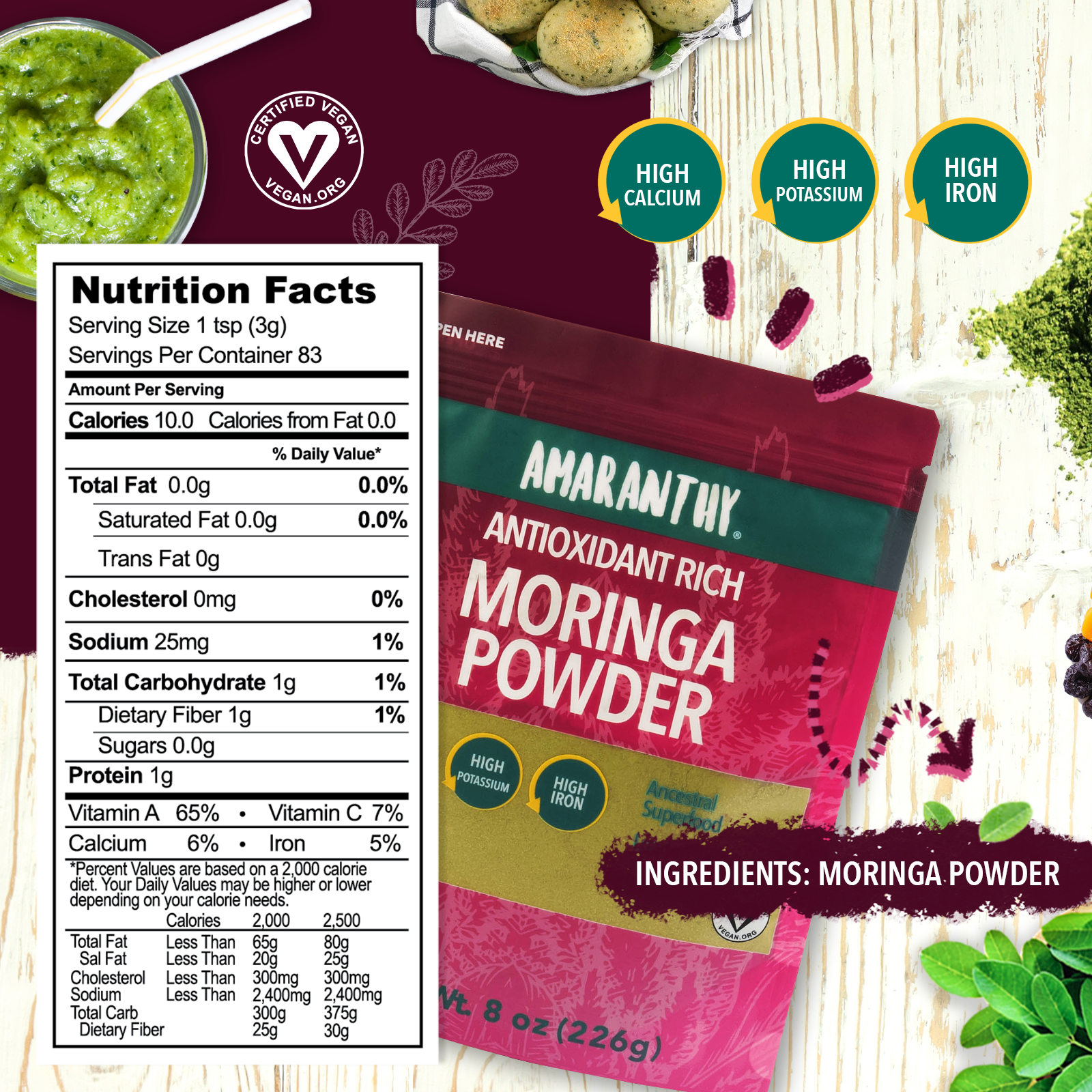 Moringa Powder - 4 pack