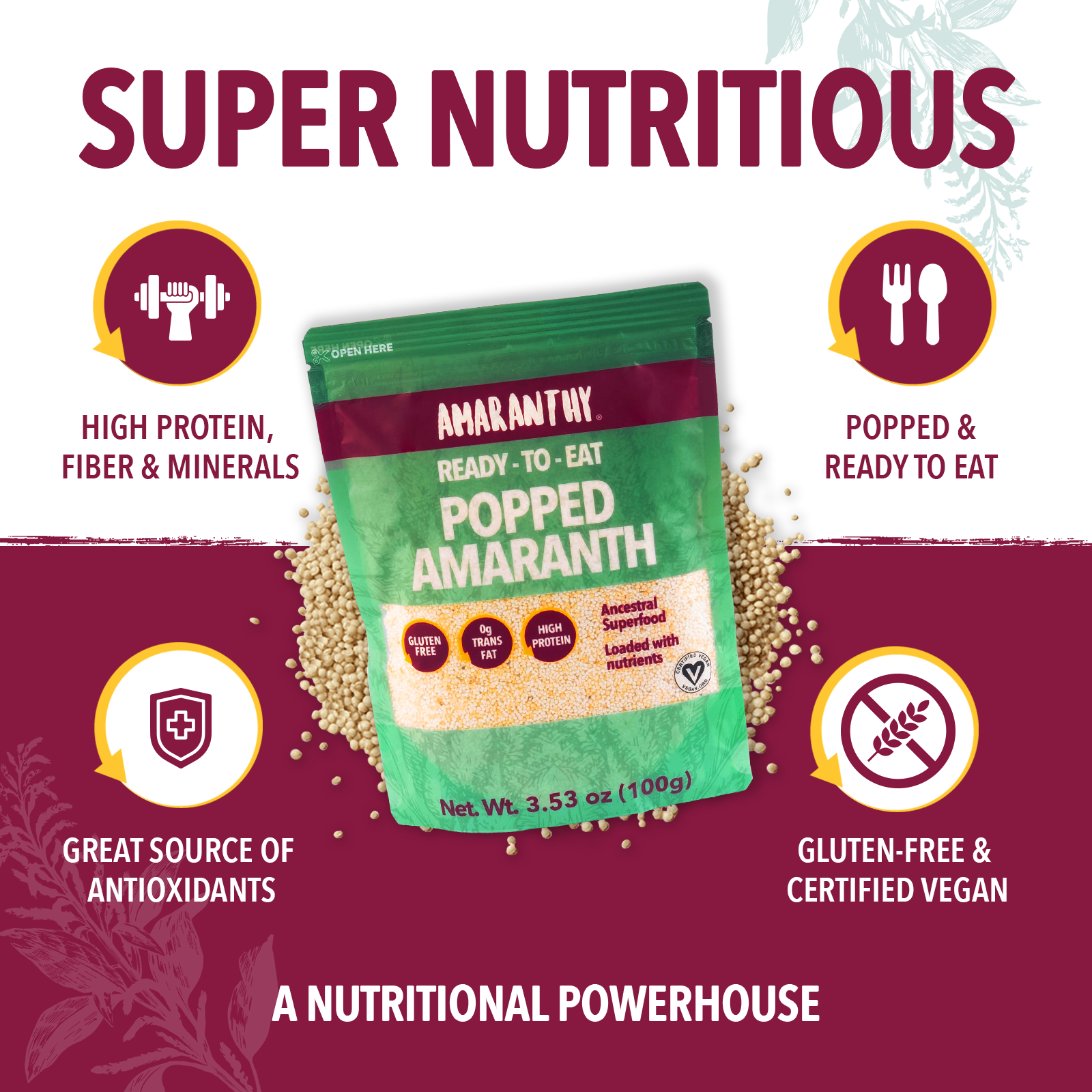 Popped Amaranth - 5 pack